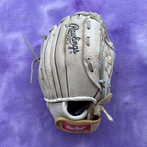 White Rawlings Highlight Series RH Infield Baseball Glove 10" (Used)