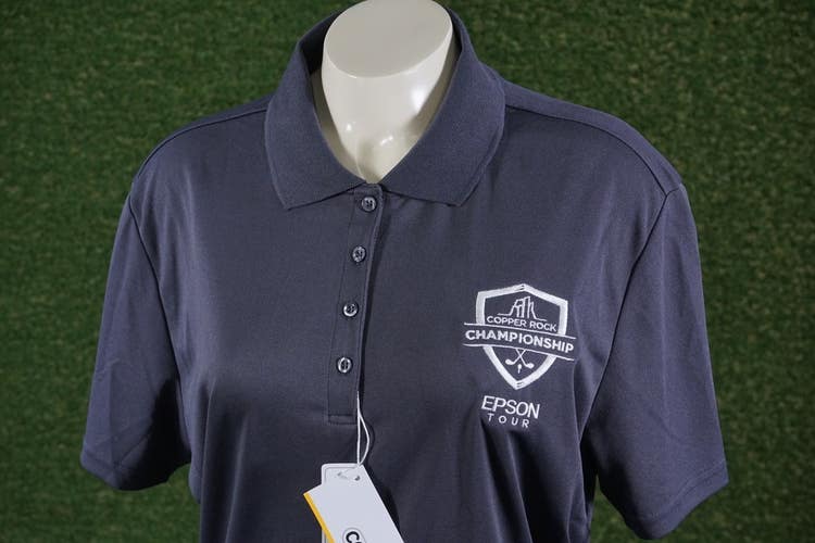 WOMEN'S 2XL CORE 365 LPGA COPPER ROCK CHAMPIONSHIP EPSON TOUR GOLF POLO GRAY NWT