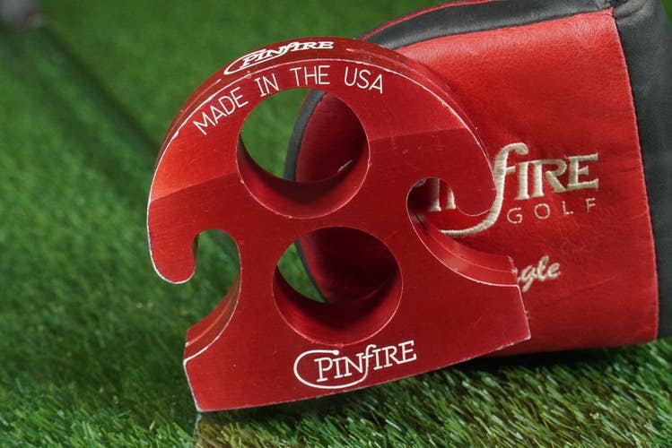PINFIRE GOLF EAGLE 32 MALLET PUTTER TRUE TEMPER STEEL SHAFT WITH HEADCOVER RH