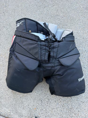 Black Senior Large Reebok HPG Hockey Goalie Pants (Used)
