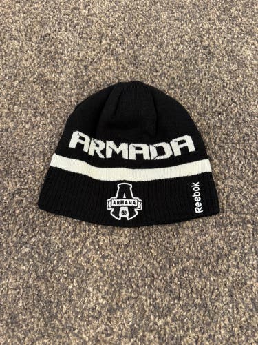 Black QMJHL Blainsville Armada Adult Unisex One Size Fits All Reebok Hat (New)