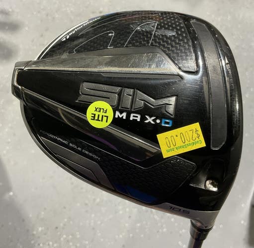 TaylorMade SIM MAX-D 10.5 Driver 45.5" UST MAMIYA HELIUM 4F2 Senior Flex USED