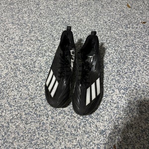 Black Unisex Size M 12.0 (W 13.0) Adult Adidas Ultraboost Low Top Molded Cleats (New)