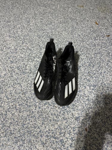 Black Unisex Size M 12.0 (W 13.0) Adult Adidas Ultraboost Low Top Molded Cleats (New)
