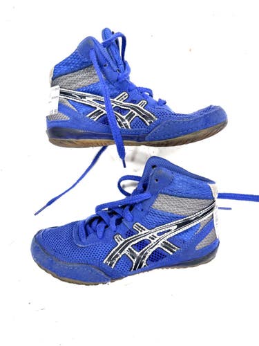 Used Asics Wrestling Shoes Royal Blue Junior 01 11860-S000312571