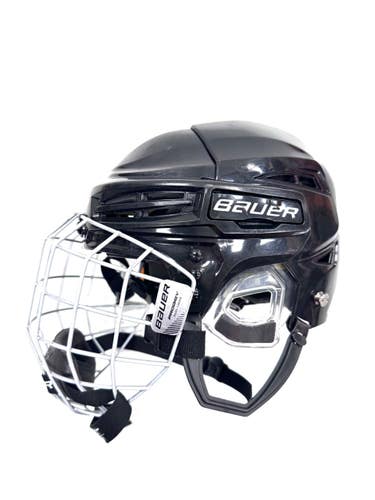 Used Bauer REAKT 100 YTH NOT CERTIFIED Helmet Cage Combo Black One Size 11860-S000312564