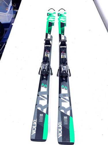 Used Volkl 8.0 Mens DH Ski/Binding Green 165 cm 11860-S000312478