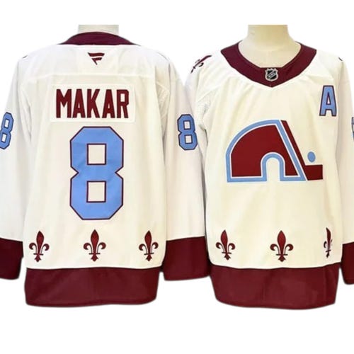 Colorado Avalanche Reverse Retro Makar Hockey Jersey
