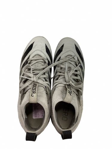 Used Adidas ADIZERO Adult FB Cleats Grey Senior 9 11613-S000186383