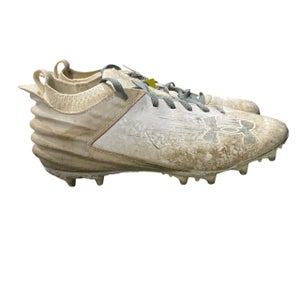 Used Under Armour Adult FB Cleats White Senior 8 11847-S000037171