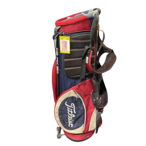 Used Titleist GOLF BAG Mens Stand Bag Red 11847-S000037151