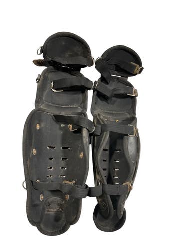 Used Rawlings 76DCW Catchers Leg Guards Black Adult 11847-S000037100