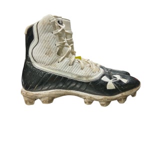 Used Under Armour Adult FB Cleats White Senior 7.5 11847-S000037097