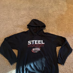 Very rare Chicago Steel player issued hoodie