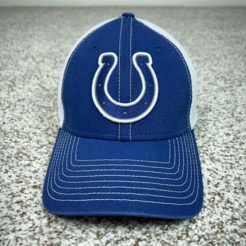 Indianapolis Colts Hat Cap Flex Mens Small Blue White NFL Football New Era Sport