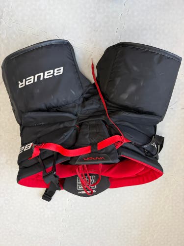 Black Senior Medium Bauer x2.9 Hockey Goalie Pants (Used)