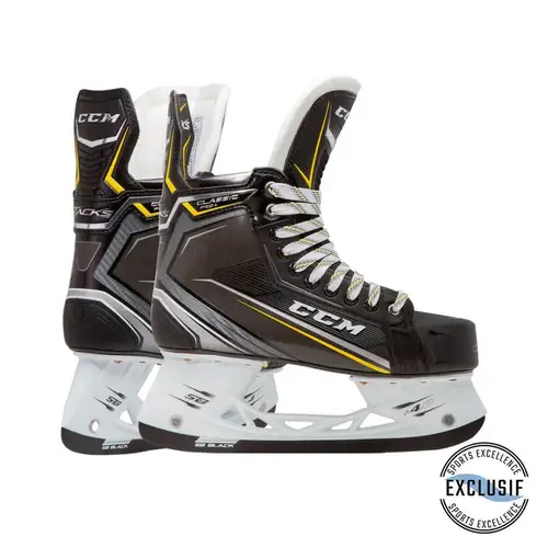 Black/Yellow 2018 CCM Tacks Classic Pro+ Hockey Skate (New)