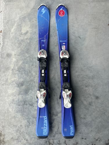 Kid's Blizzard Pearl 100 cm Skis With IQ 4.5 Bindings (Used)