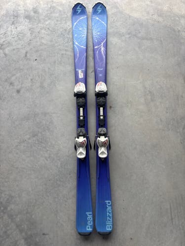 Kid's Blizzard Pearl 140 cm Skis With IQ 7 Bindings (Used)