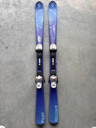 Kid's Blizzard Pearl 130 cm Skis With IQ 7 Bindings (Used)