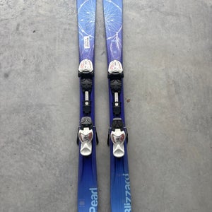 Kid's Blizzard  Pearl 119 cm Twin Tip Skis With IQ 4.5 Bindings (Used)