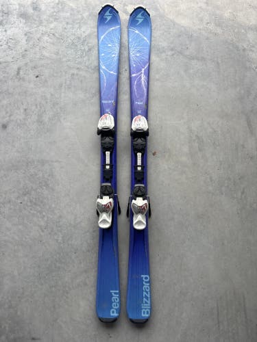 Kid's Blizzard Pearl 130 cm Skis With IQ 7 Bindings (Used)
