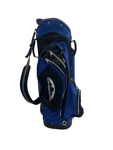 Used Sun Mountain S-1 Mens Cart Bag Black And Royal Blue 11692-S000154412