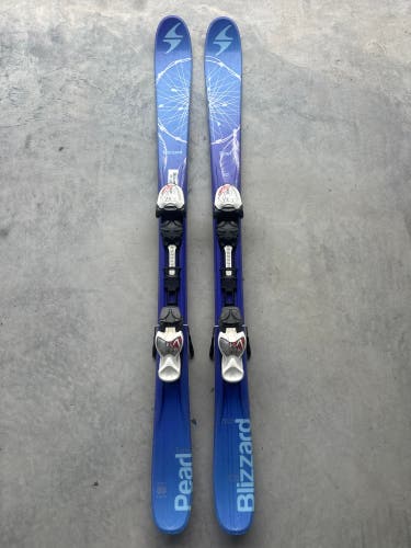 Kid's Blizzard Pearl 129 cm Twin Tip Skis With IQ 7 Bindings (Used)