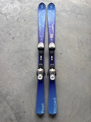 Kid's Blizzard Pearl 130 cm Skis With IQ 7 Bindings (Used)