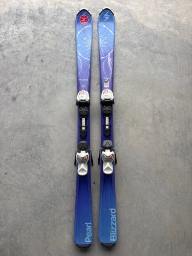 Kid's Blizzard Pearl 130 cm Skis With IQ 7 Bindings (Used)