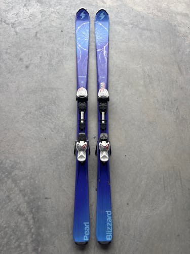 Kid's Blizzard Pearl 150 cm Skis With IQ 7 Bindings (Used)