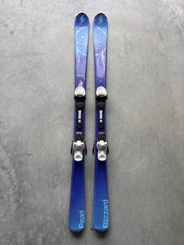Kid's Blizzard Pearl 140 cm Skis With IQ 7 Bindings (Used)