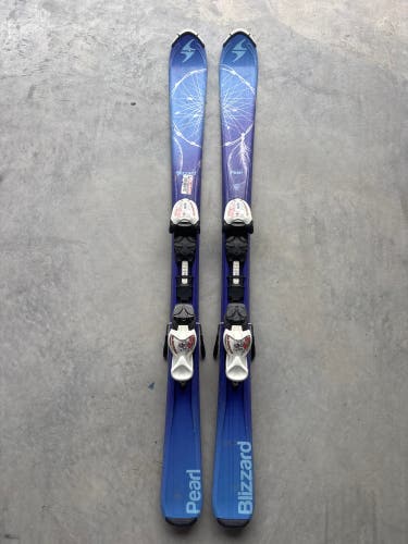 Kid's Blizzard Pearl 120 cm Skis With IQ 4.5 Bindings (Used)