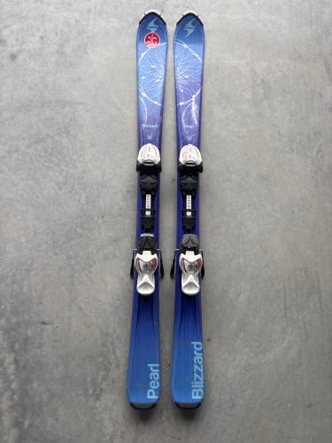 Kid's Blizzard Pearl 120 cm Skis With IQ 4.5 Bindings (Used)