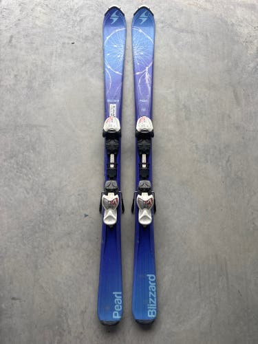 Kid's Blizzard Pearl 130 cm Skis With IQ 7 Bindings (Used)