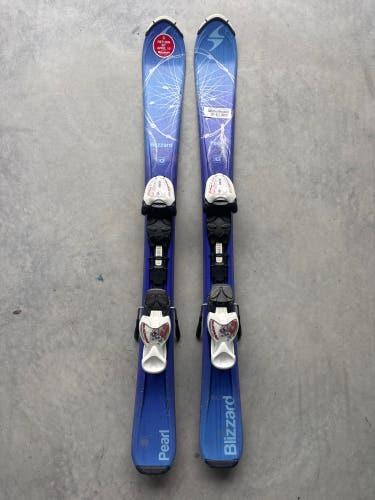 Kid's Blizzard Pearl 100 cm Skis With IQ 4.5 Bindings (Used)