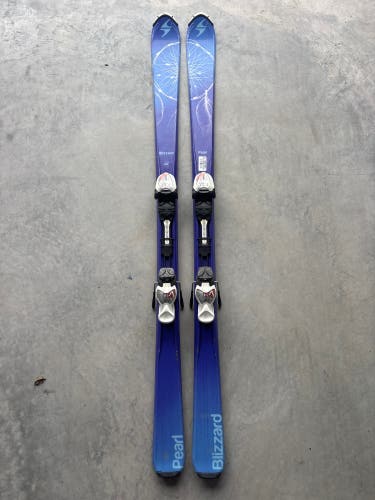 Kid's Blizzard Pearl 150 cm Skis With IQ 7 Bindings (Used)