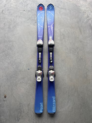 Kid's Blizzard Pearl 130 cm Skis With IQ 7 Bindings (Used)