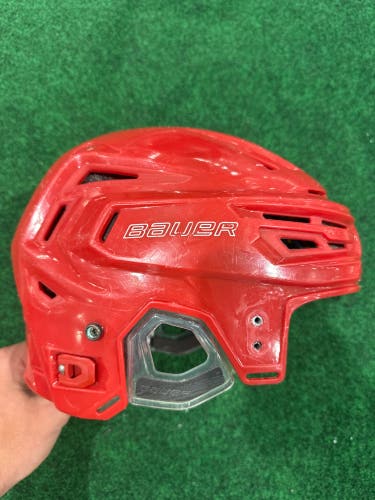 Red Medium Bauer Re-Akt 150 Helmet (Used)