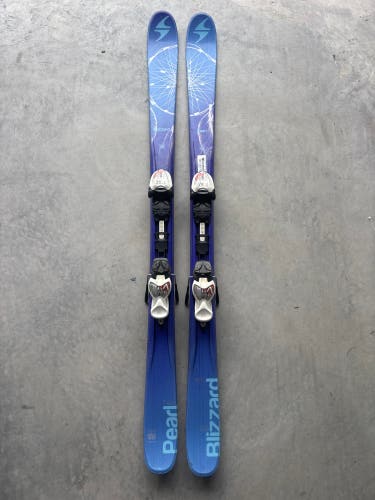Kid's Blizzard Pearl 139 cm Twin Tip Skis With IQ 7 Bindings (Used)