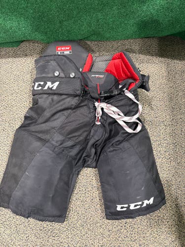 Black Senior Medium CCM JetSpeed FT390 Hockey Pants (Used)