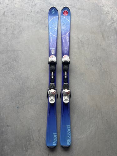 Kid's Blizzard Pearl 130 cm Skis With IQ 7 Bindings (Used)