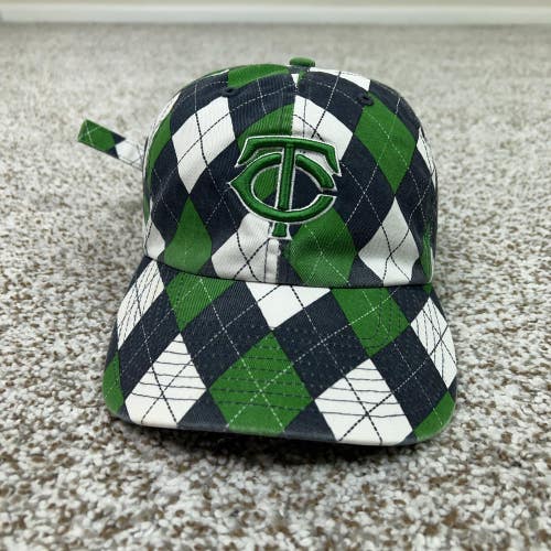 Minnesota Twins Hat Cap Strap Back Mens One Size Green MLB Baseball Shamrock