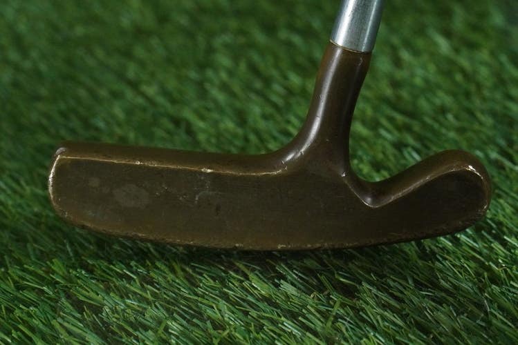 VINTAGE ACUSHNET BULLS EYE LBU4P BLADE PUTTER 34" STEEL ORIGINAL GRIP RH / LH