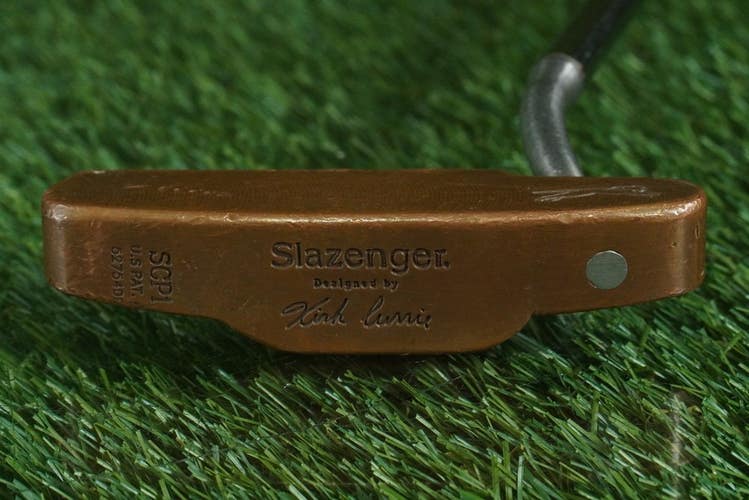 VINTAGE SLAZENGER KIRK CURRIE BLADE PUTTER (RARE SCP1) 35" SHAFT LAMKIN GRIP RH