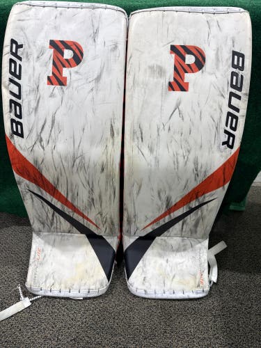 Princeton University Bauer Hyperlite Goalie Leg Pads (New) | Senior Medium (34+)