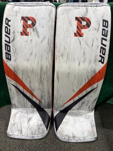Princeton University Bauer Hyperlite Goalie Leg Pads (New) | Senior Medium (34+)
