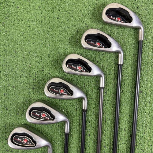READ Callaway Big Bertha 2004 Iron Set 5-PW Graphite Regular Flex