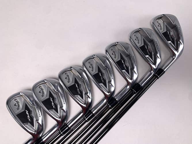 Callaway Apex 19 Iron Set 4-PW KBS $-Taper 120 Stiff Steel Mens RH +1/2''