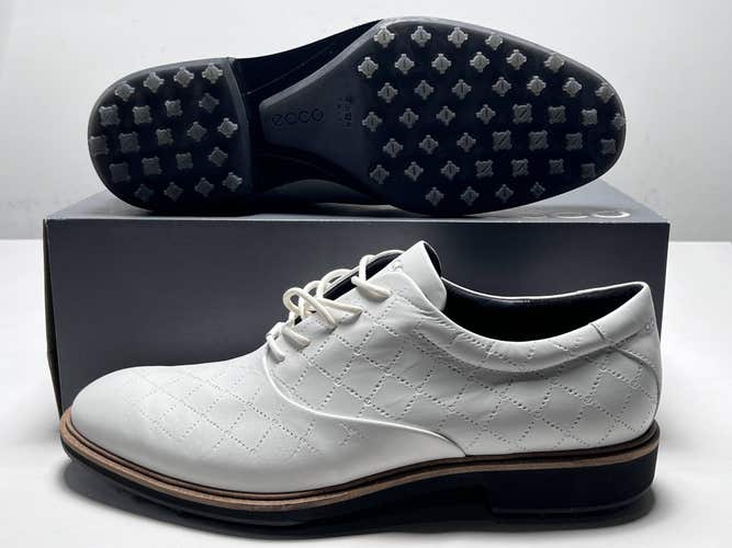 ECCO M Classic Hybrid Waterproof Golf Shoes White Men's SZ 10-10.5 (EU 44) NIB
